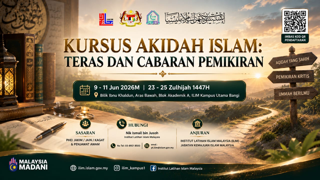 Kursus Akidah Islam Teras dan Cabaran Pemikiran 9-11 Jun 2026