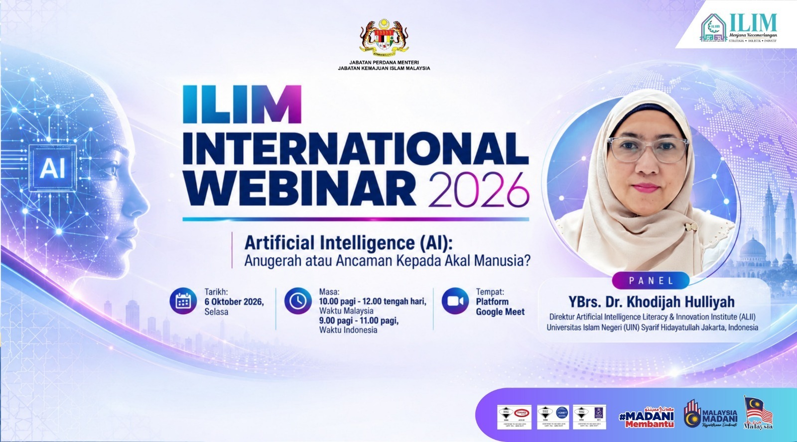 INternational Webinar 2026 Artifical Intelligence Anugerah atau Ancaman 6 okt 2026